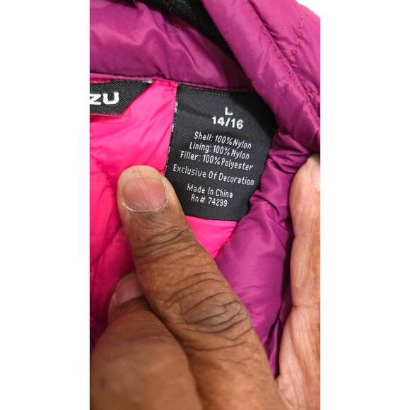 Snozu young Quilted Jacket L 14/16 Nylon Shell & Lining Polyester Filler Full-Zi - Picture 4 of 8